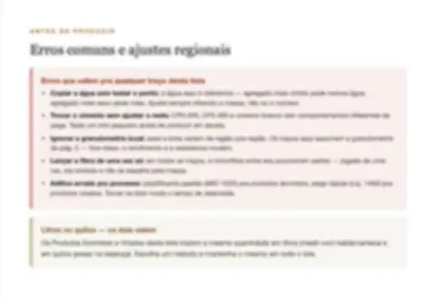 Prévia de uma página real da lista (borrada de propósito)
